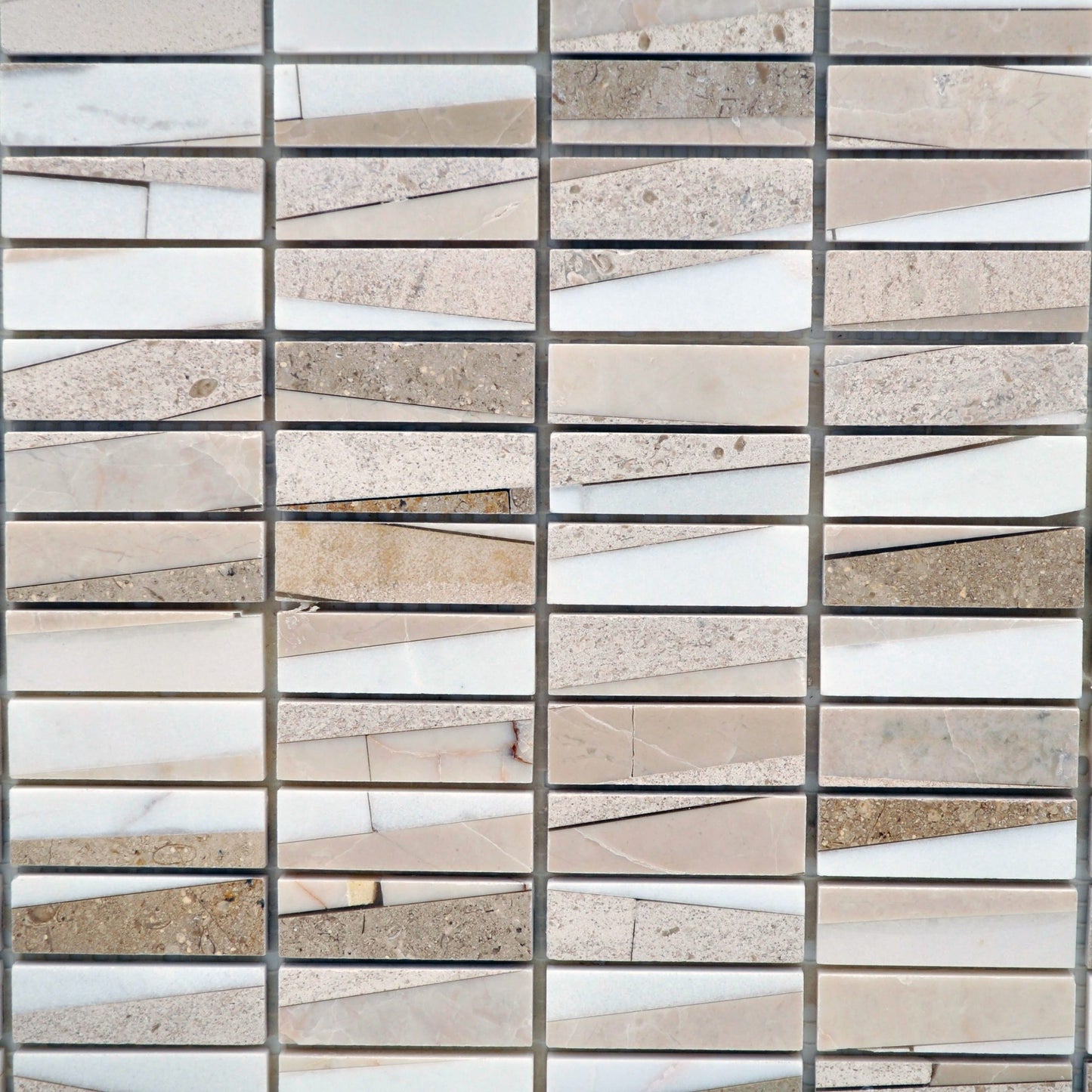 Modern Stacked Stone Carrara Crema Marfil