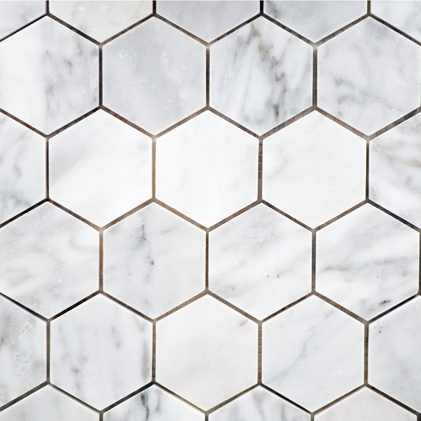 Carrara 2″ Hex Polished