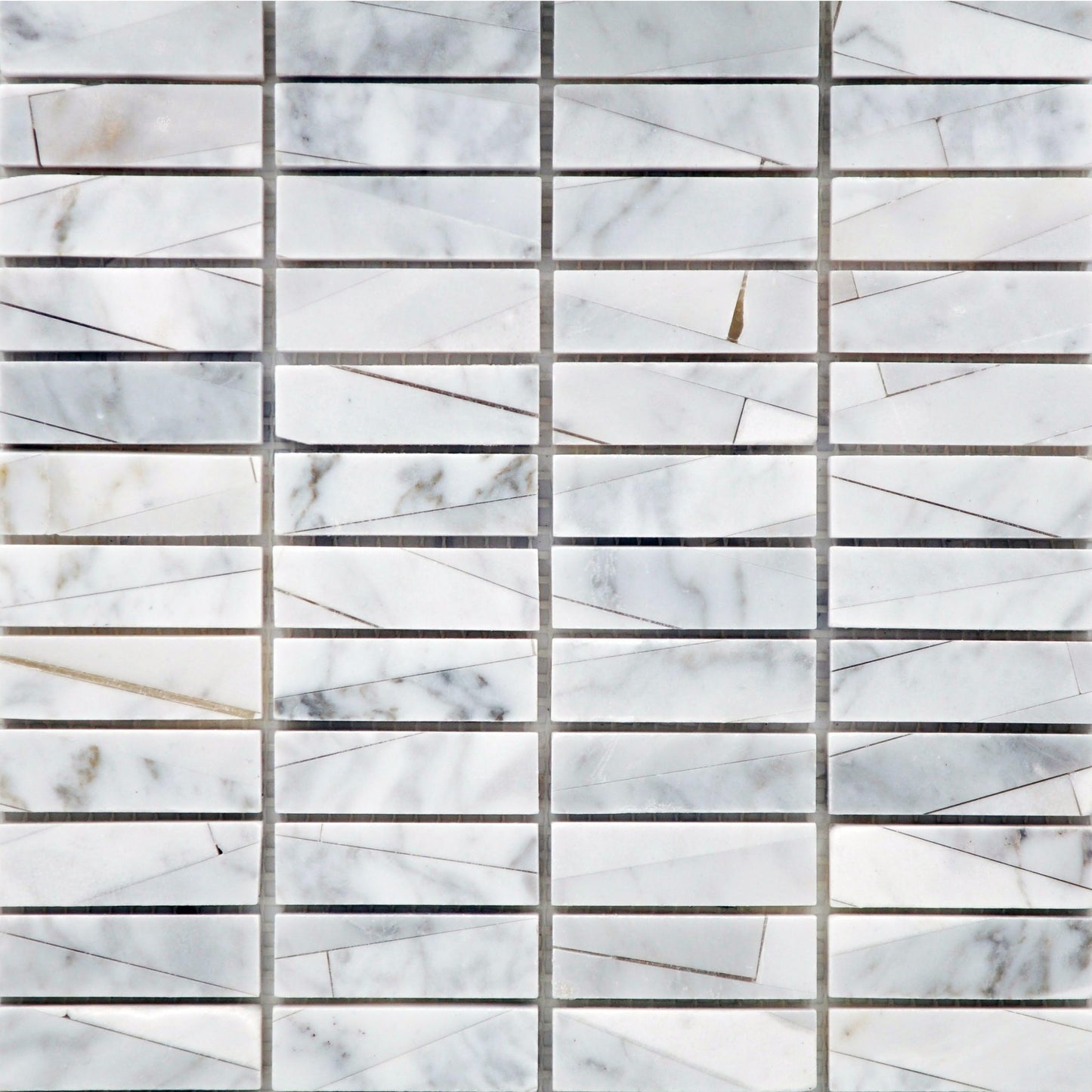 Modern Stacked Stone Carrara