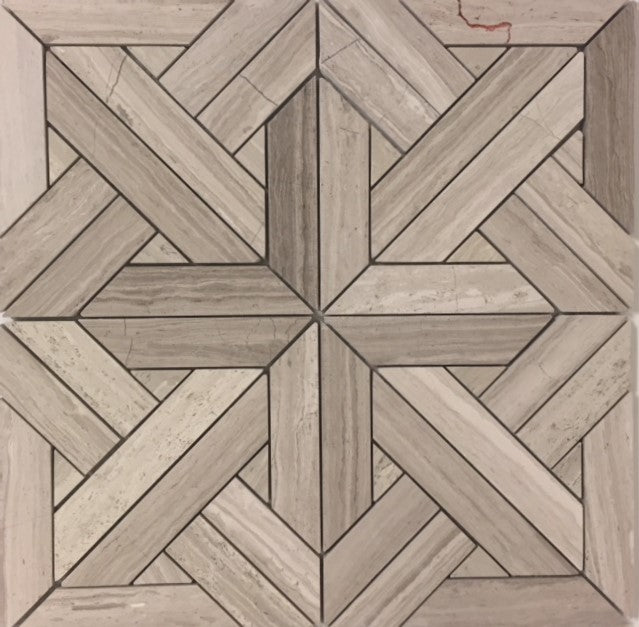 Aztec White Wood Vein