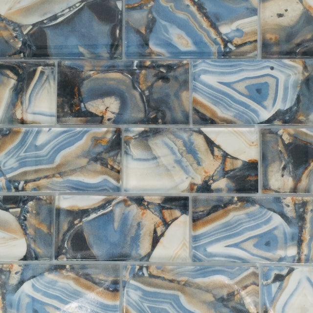Nebula Glass Blue