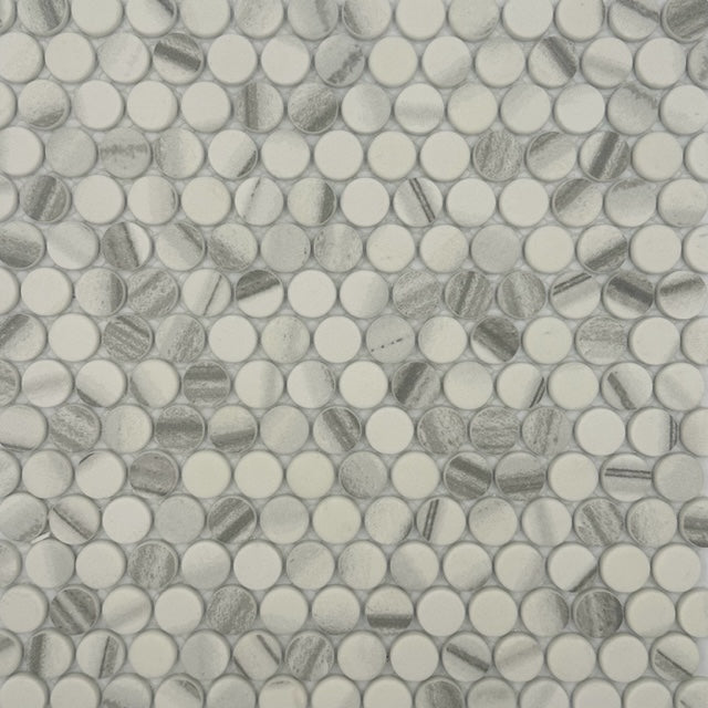 Penny Rounds Bianco Grigio