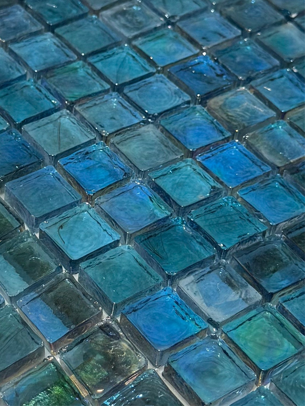 Reflections Glass Bahama Blue 1x1