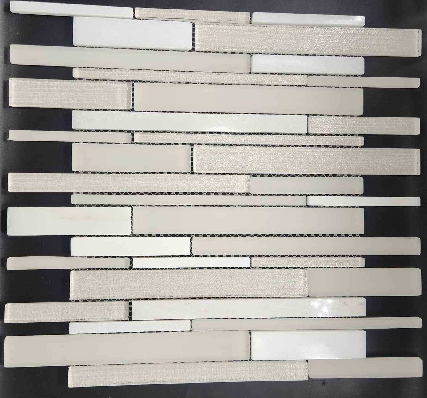Polaris White Marble & Stratos Glass