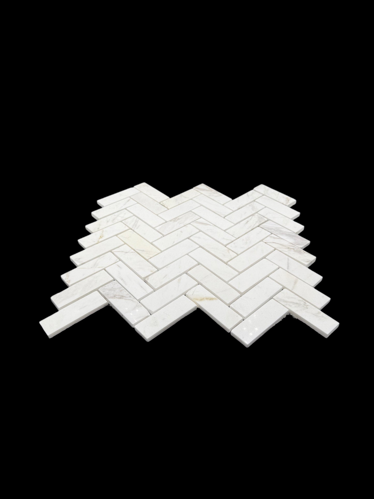 Herringbone Volakas Polished - Clouds - 12 x 13
