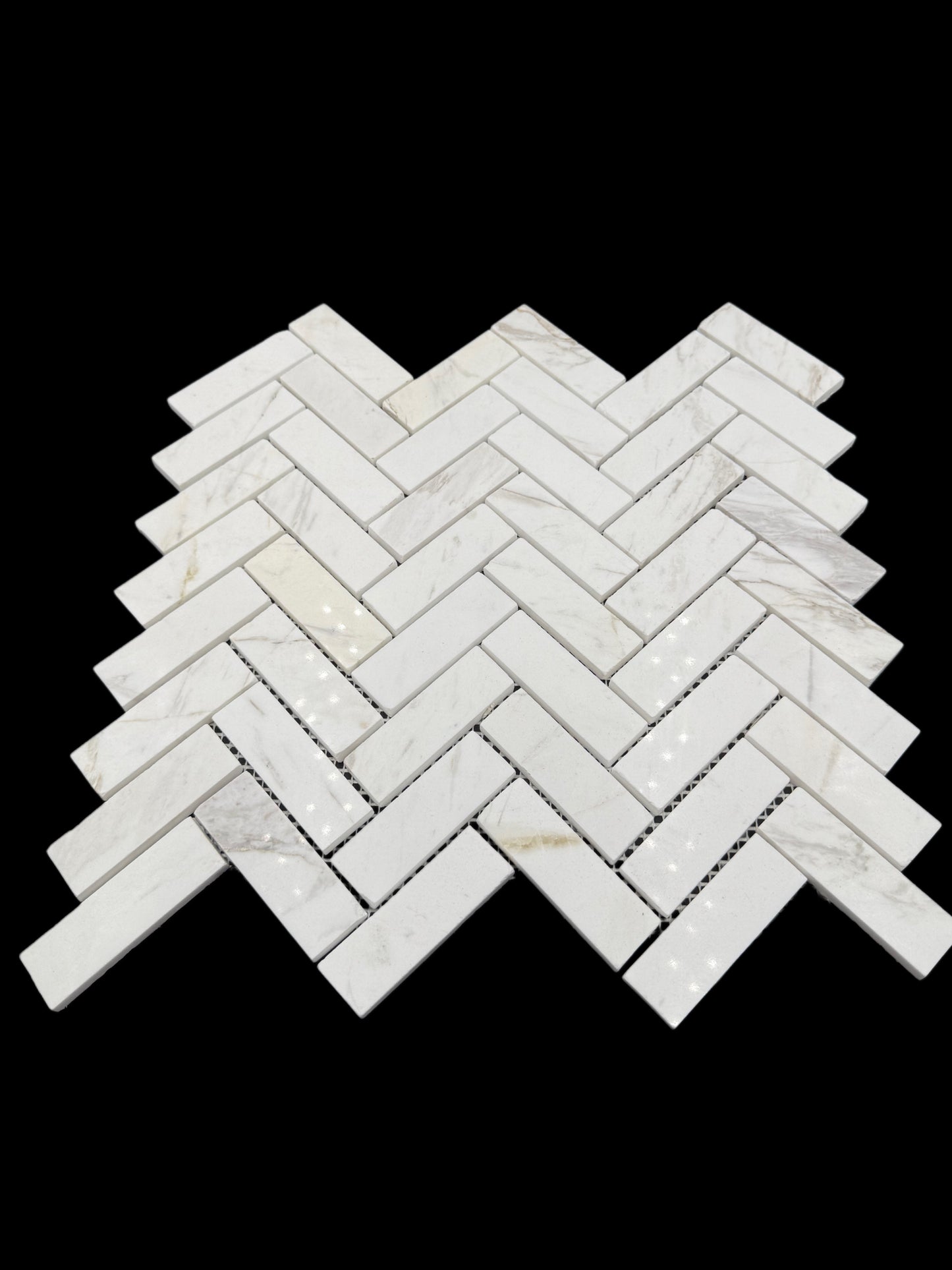 Herringbone Volakas Polished - Clouds - 12 x 13
