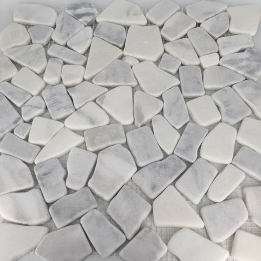Pebble Stone Carrara & White Crystal