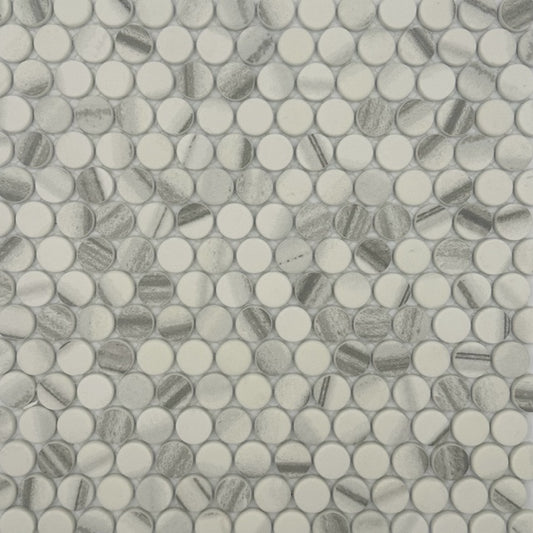 Penny Rounds Bianco Grigio