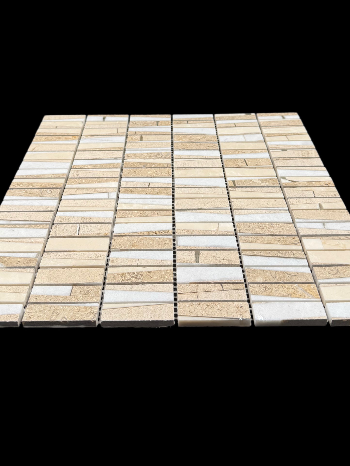 Modern Stacked Stone Carrara Crema Marfil